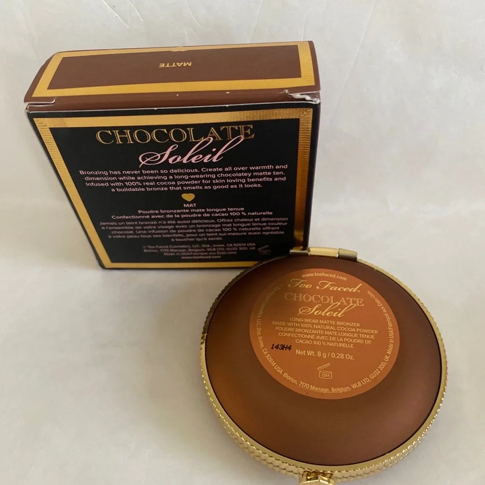 TOO FACED Matte Chocolate Soleil Bronzer NIB 0.28oz $34